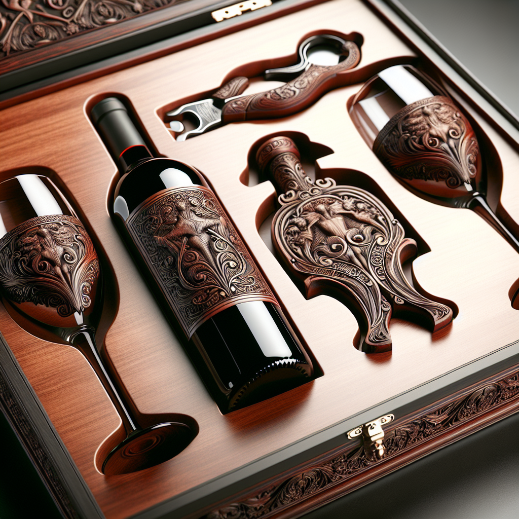 Sztuka prezentów firmowych: zestaw do wina z grawerem