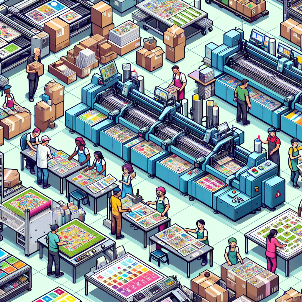 Proces produkcji gier planszowych w drukarni
